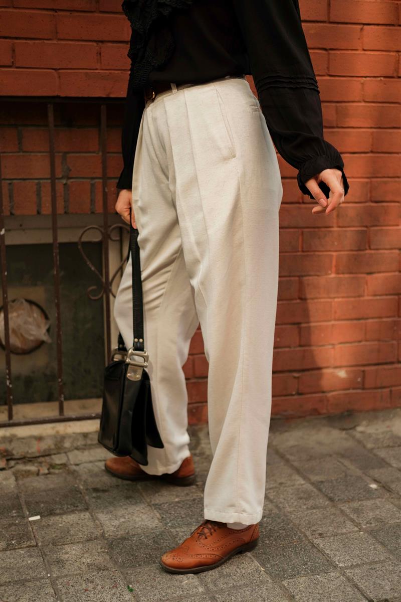 NATUREL KETEN PANTOLON