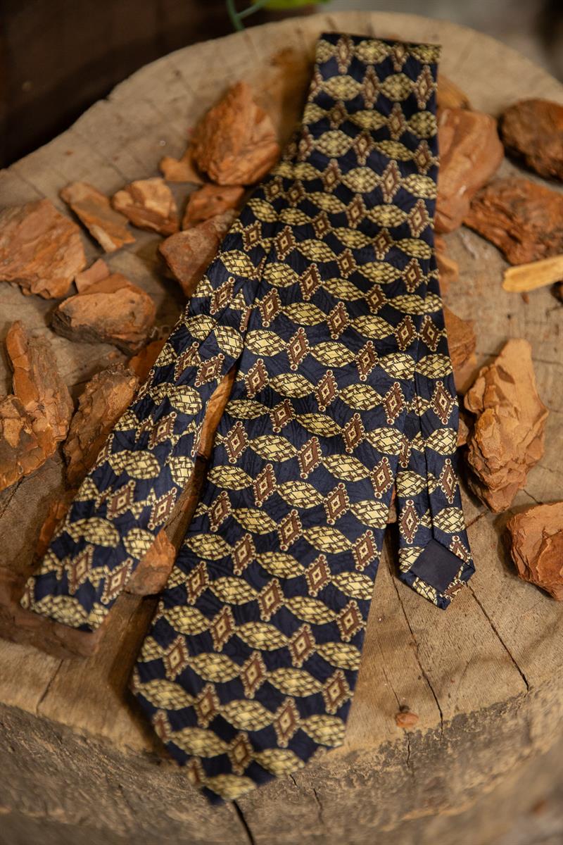 Navy Preppy Classic Kravat