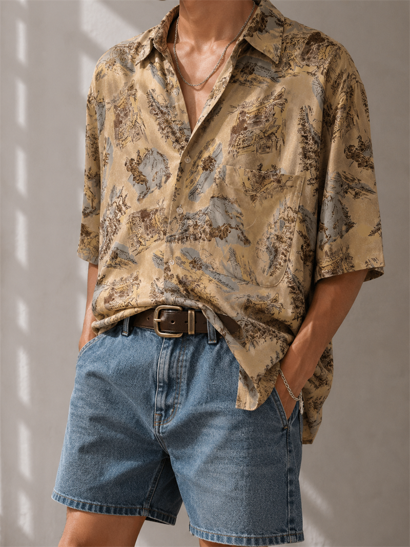 NB Western/Cowboy Klasik Gömlek