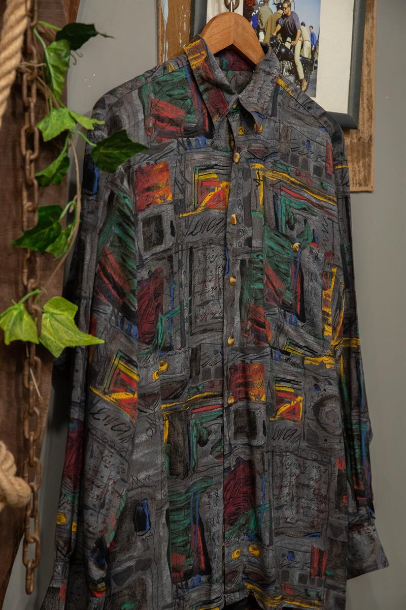 Nicoline İtalian 90s Etnik Gömlek