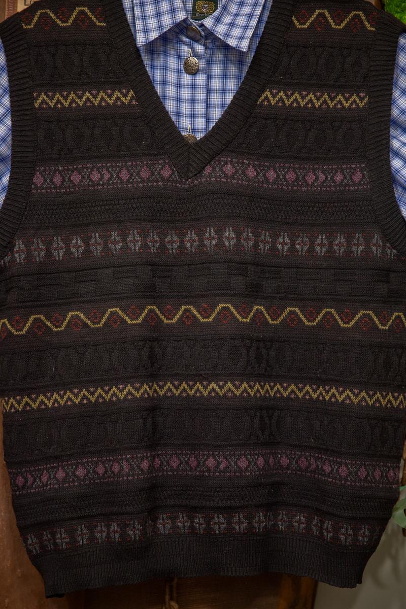 Nordic Vest 90s Sweater/Yelek