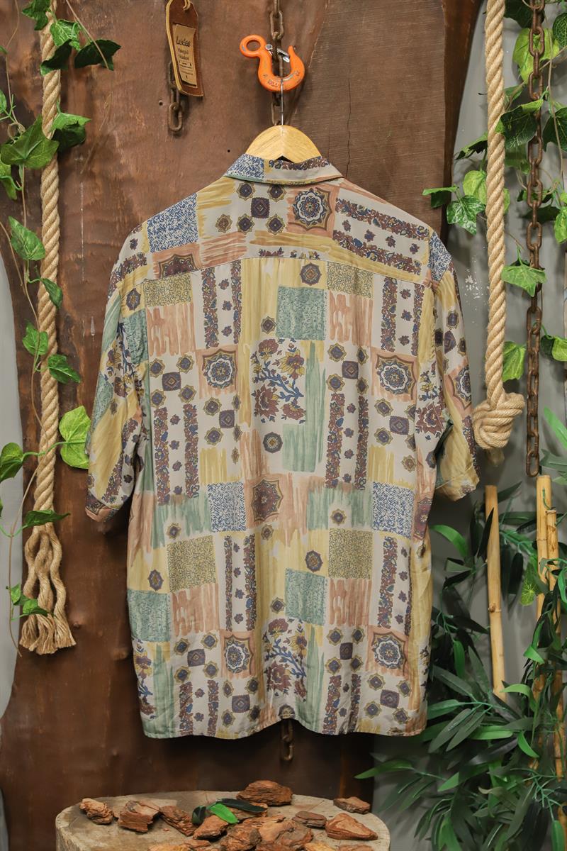 Nostalgic Oversize Etnik Gömlek