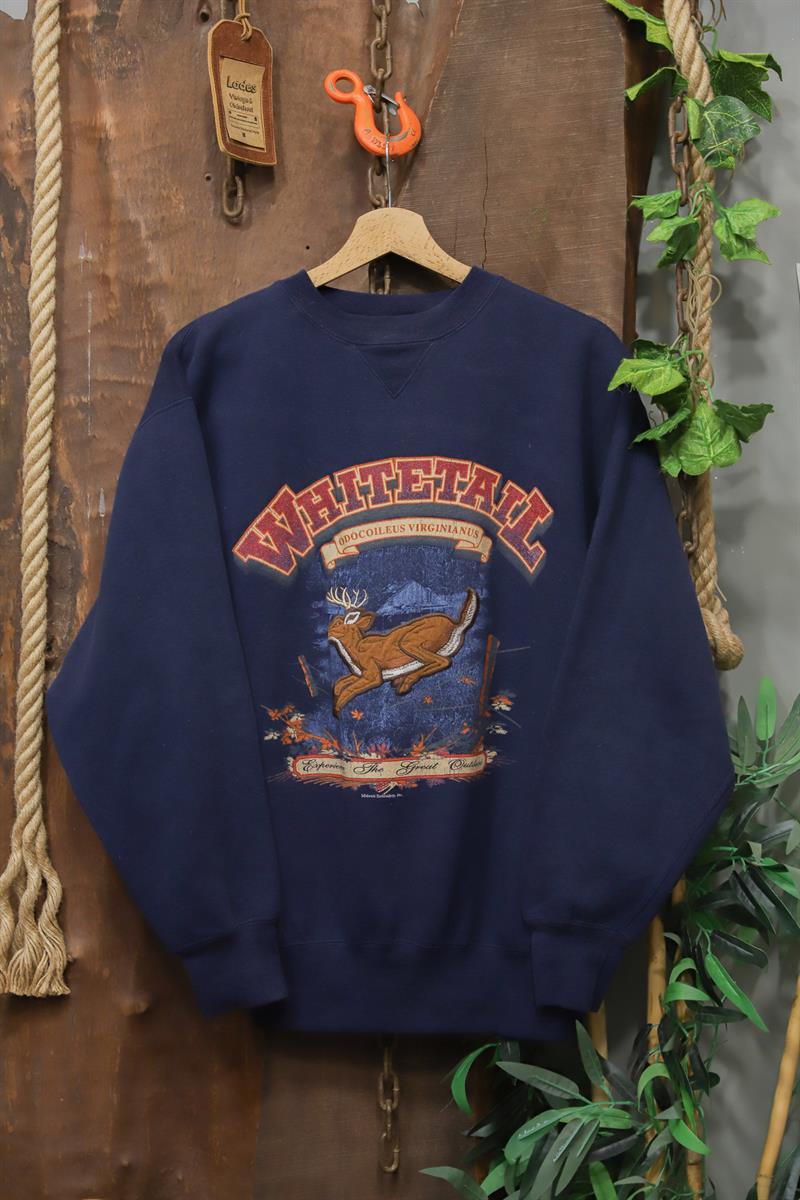 Old School 90s Oversize Geyikli Sweatshirt