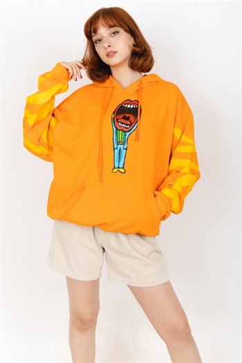 Orange Scream Unisex Sweatshirt