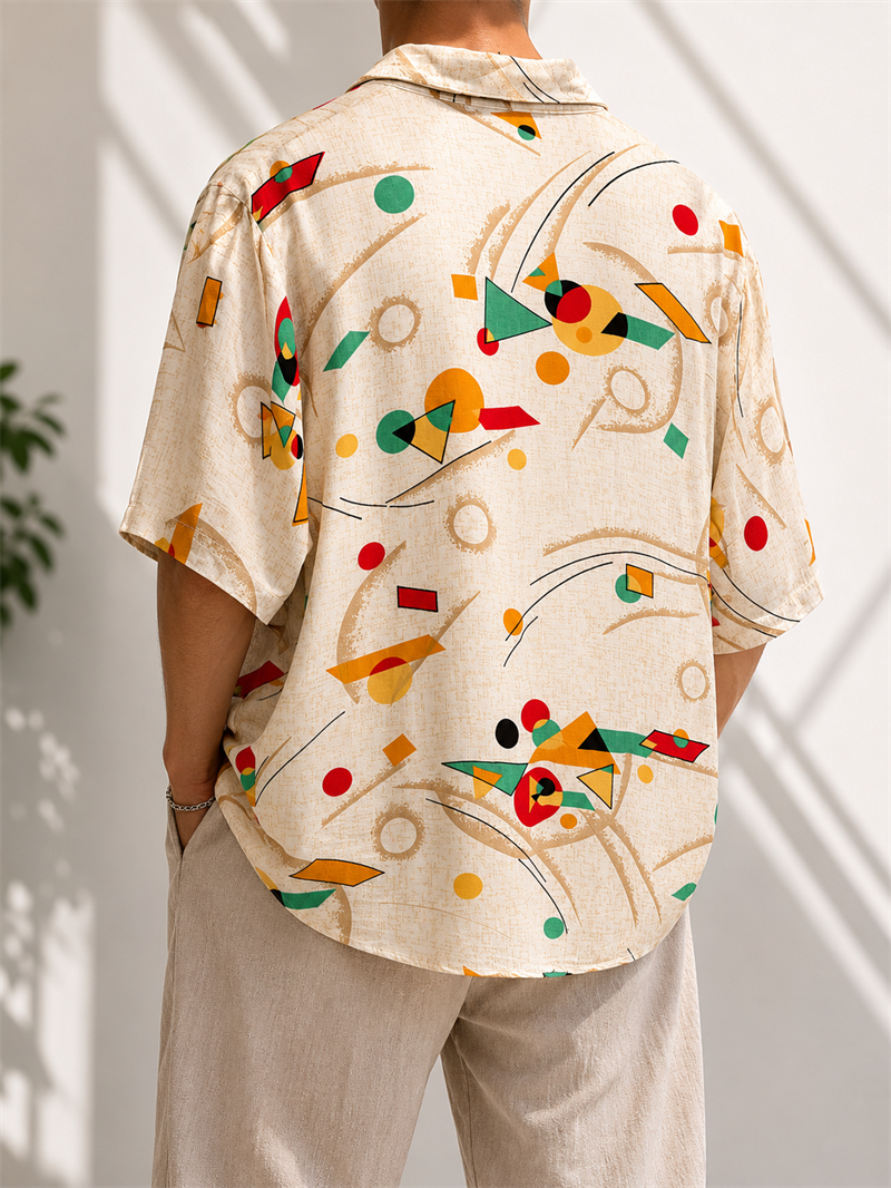 Oversize 1990s Viskon Gömlek