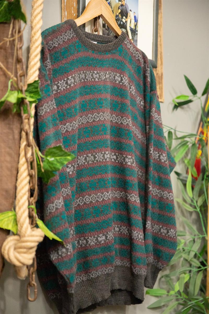 Oversize 90s Örgü Kazak