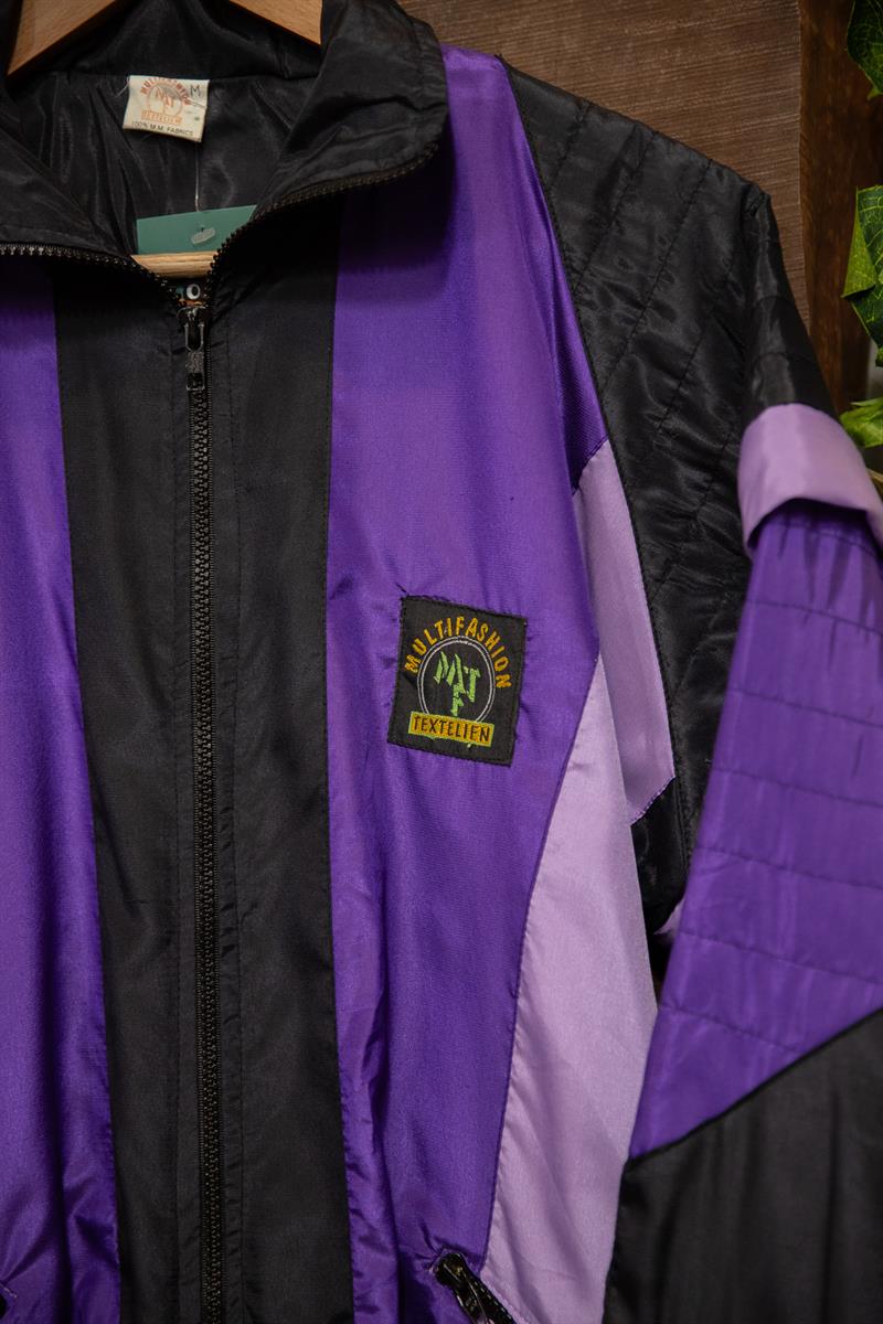 Oversize 90s Purple Ceket