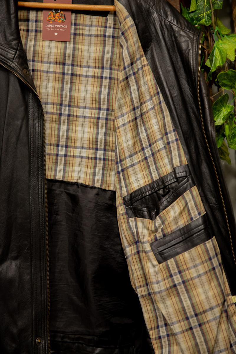 Oversize American Bomber Deri Ceket