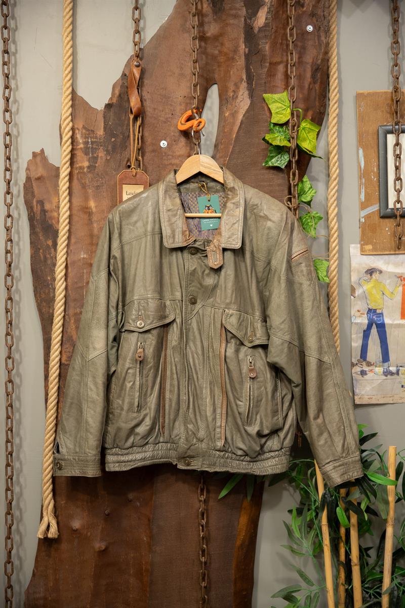 Oversize American Deri Ceket