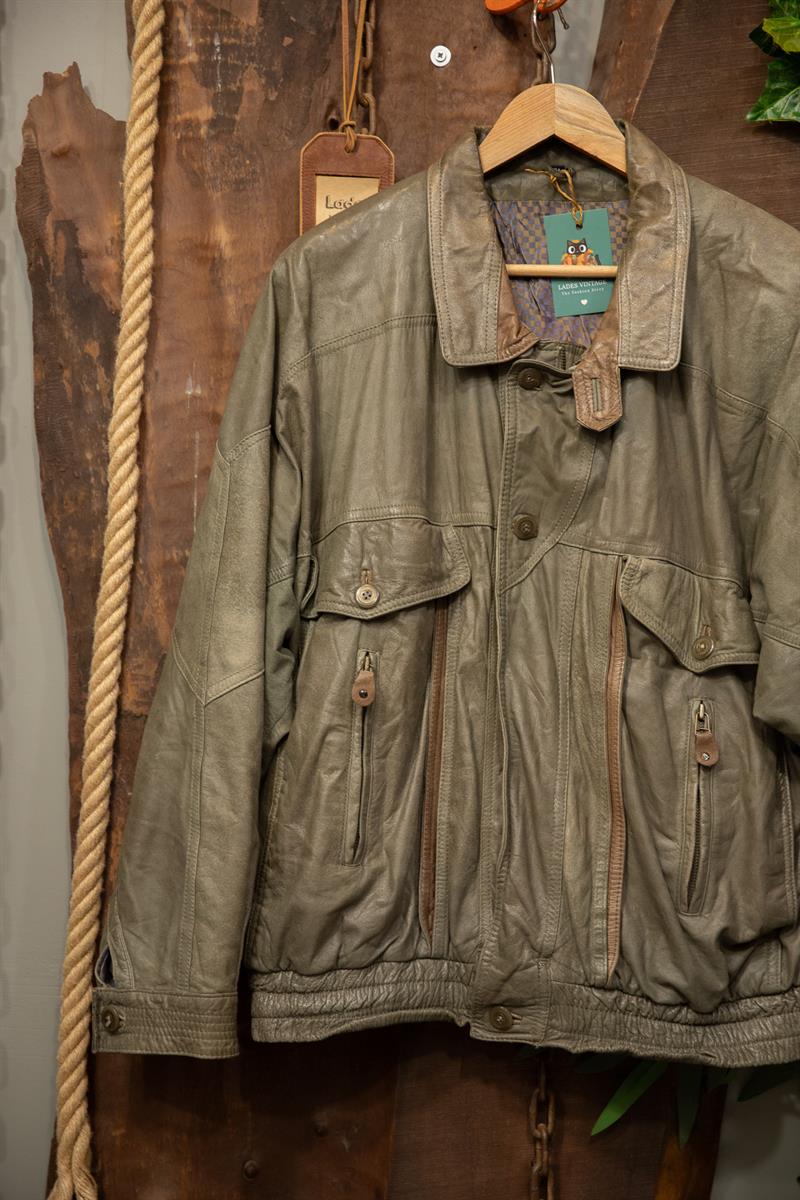 Oversize American Deri Ceket