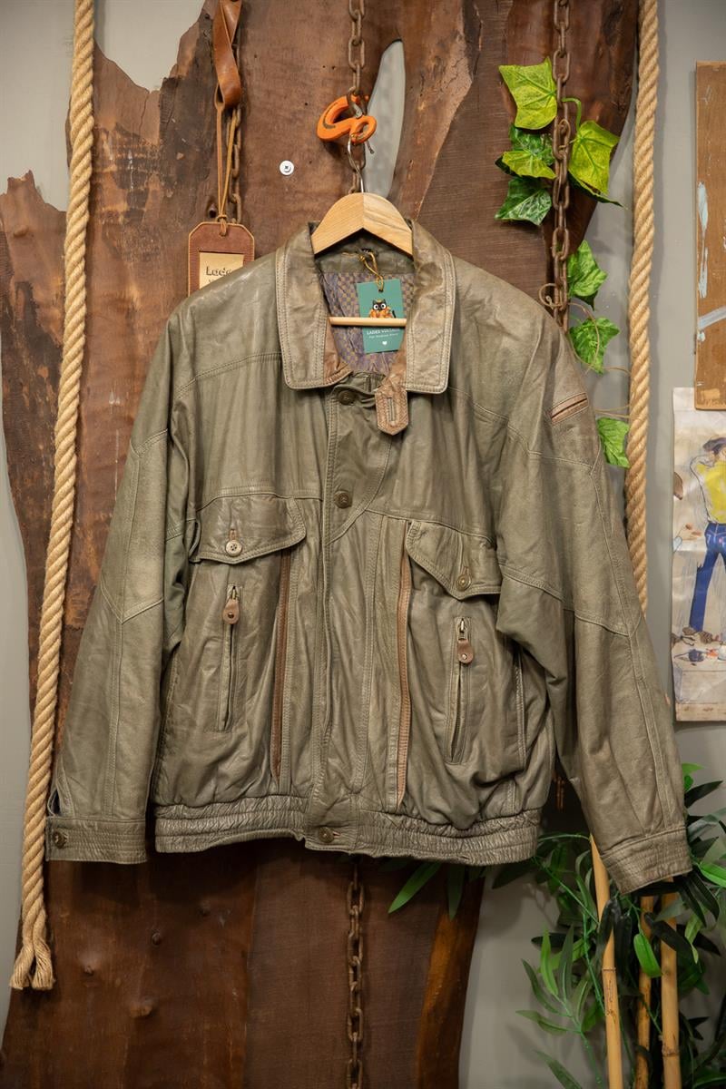 Oversize American Deri Ceket