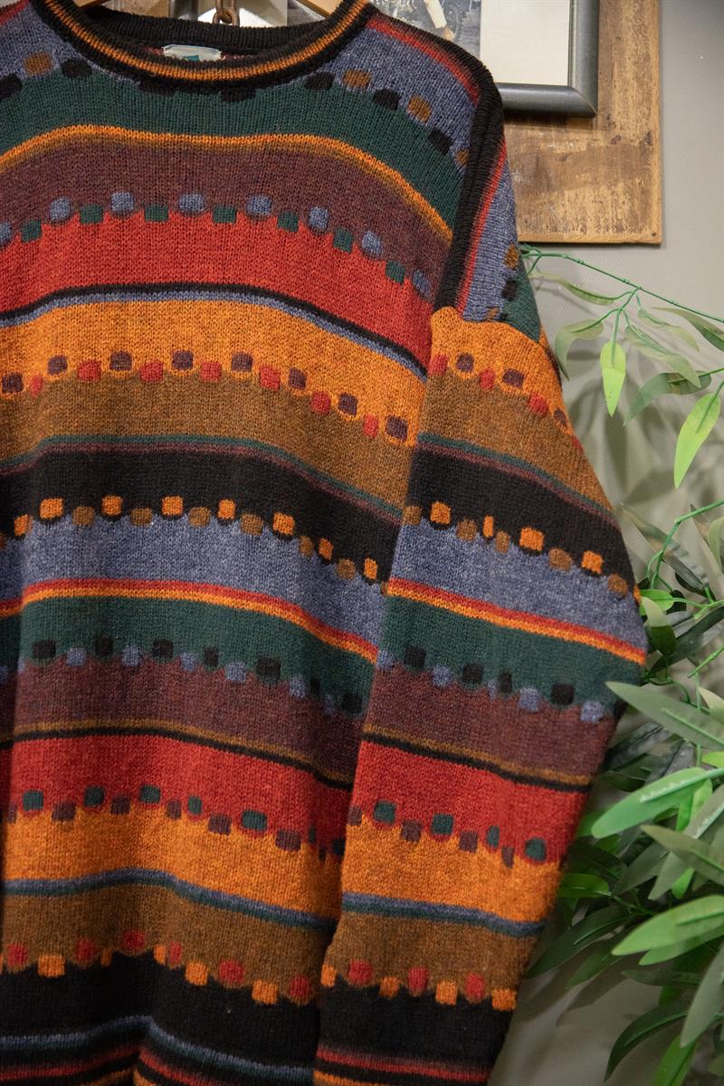 Oversize Etnik Pattern Kazak