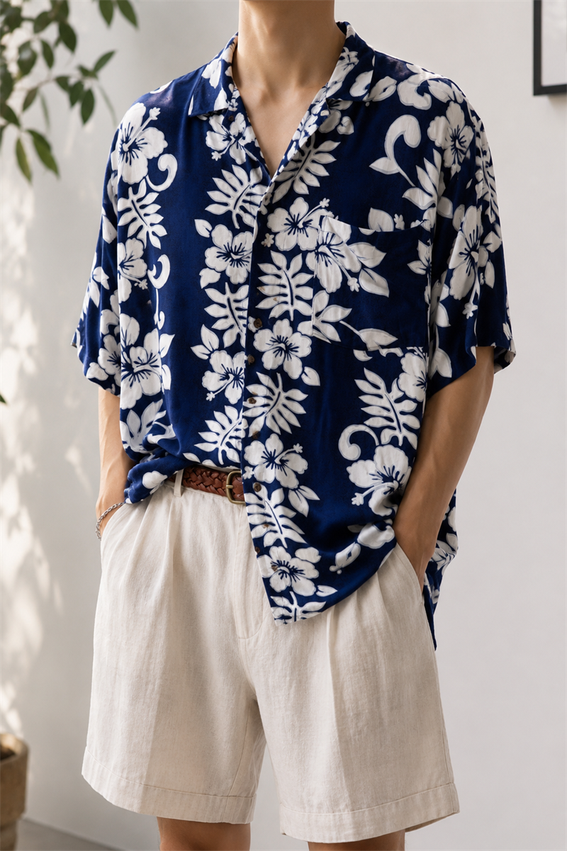 Oversize Hawaii Gömlek
