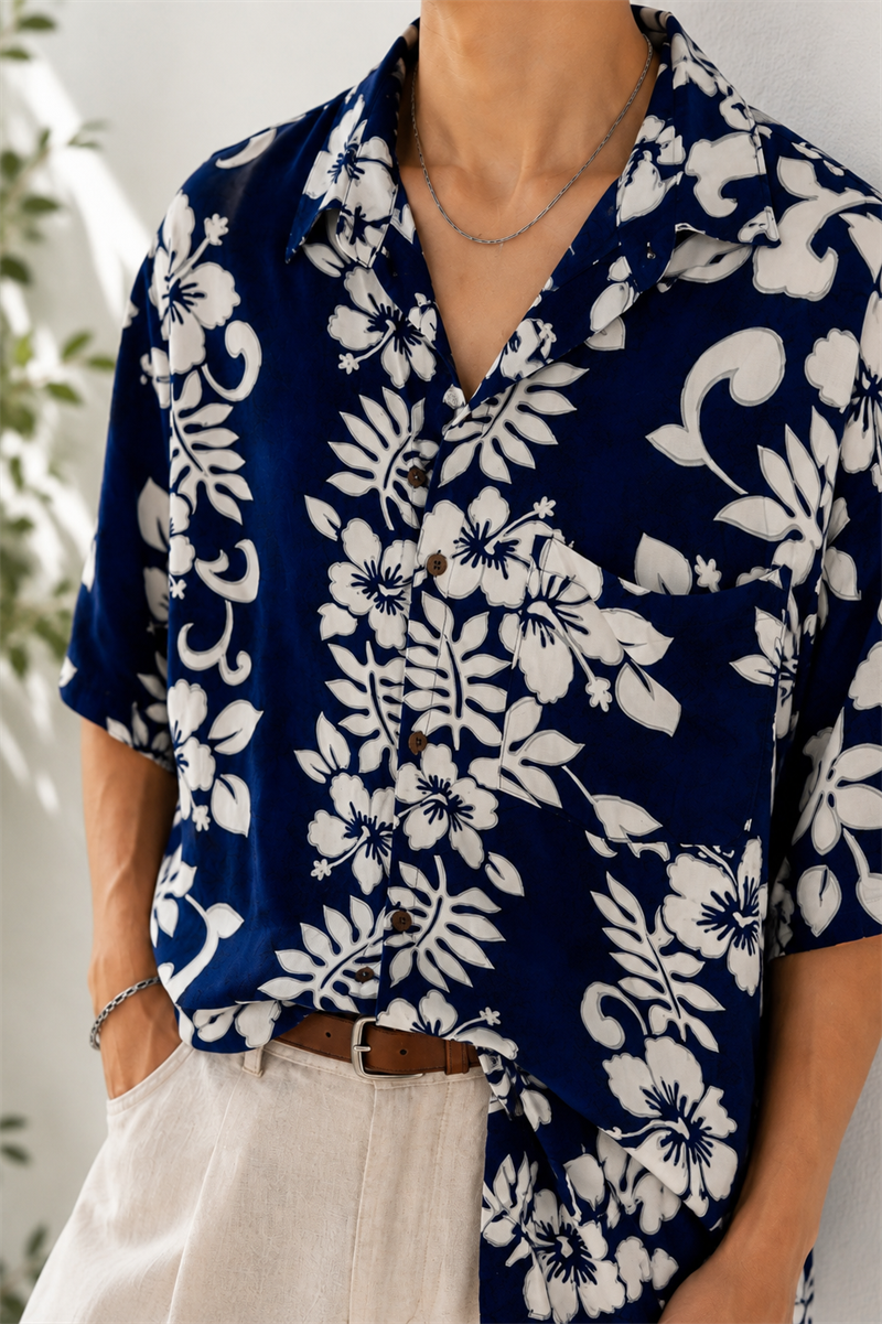 Oversize Hawaii Gömlek
