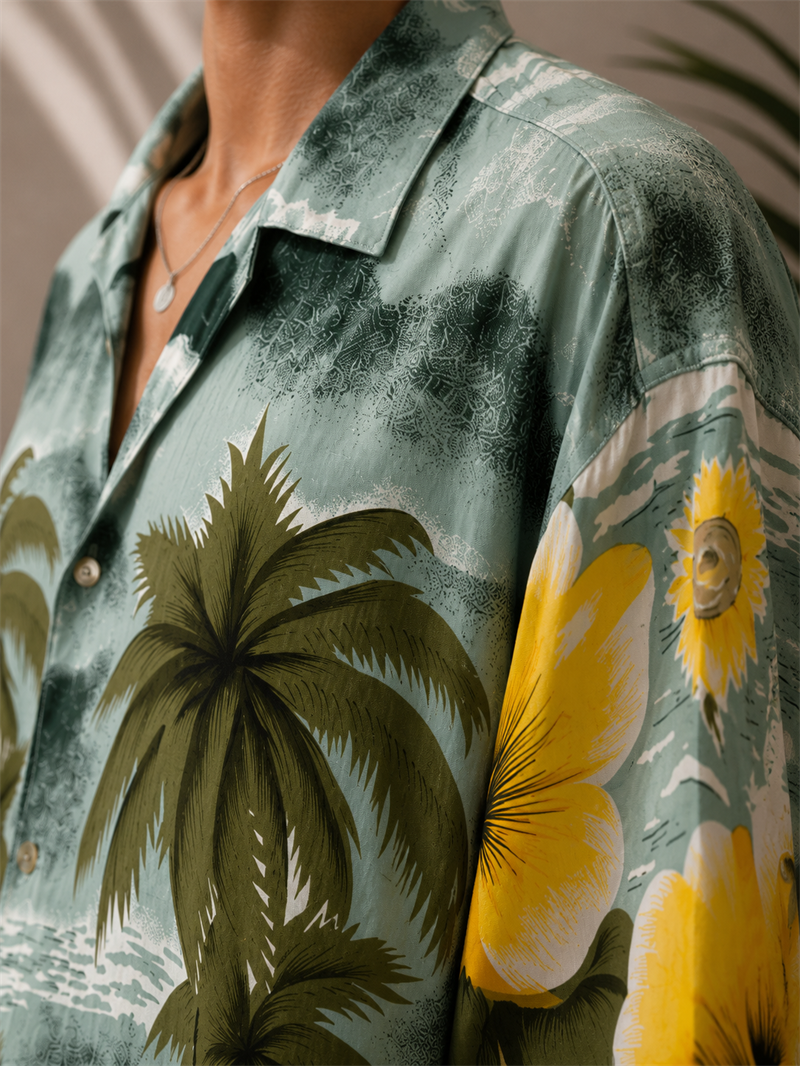 Oversize  Hawaii Gömlek
