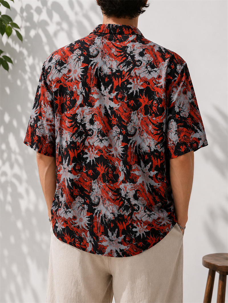 Oversize Hawaii Gömlek