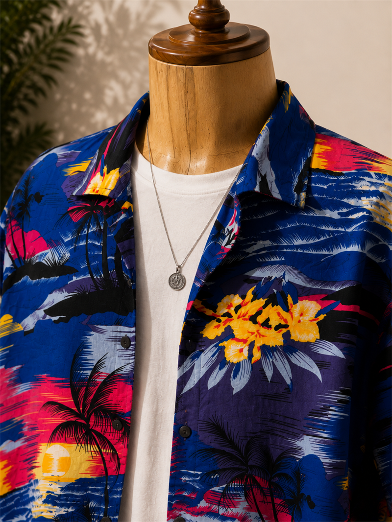 Oversize Hawaii Gömlek