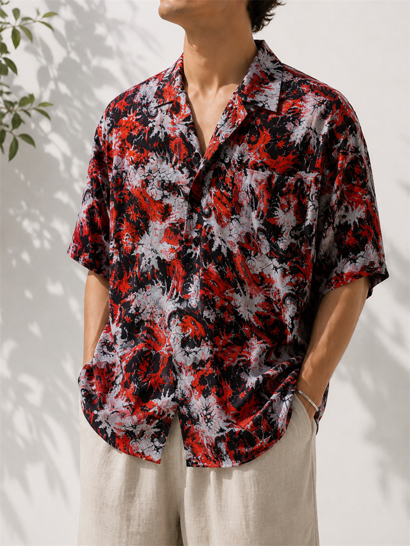 Oversize Hawaii Gömlek