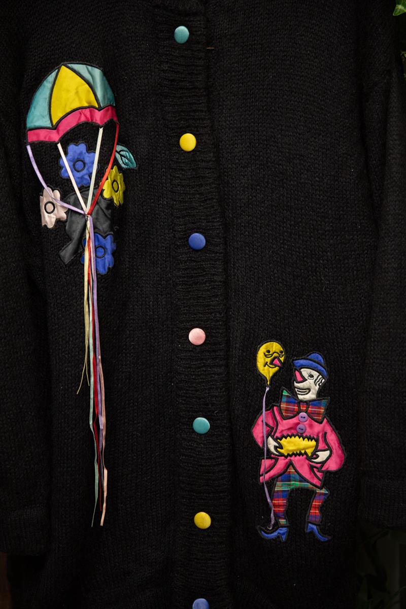 Oversize Palyaço 90s Wool Hırka