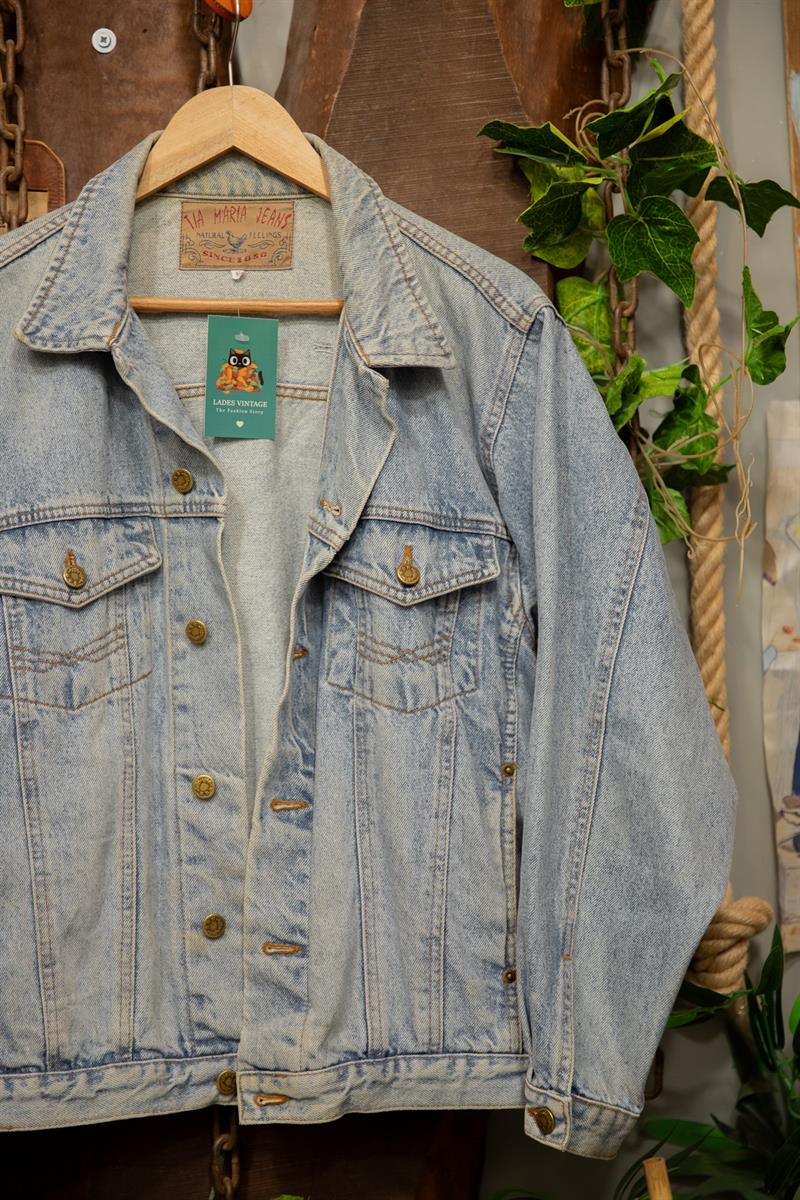 Oversize TiaMaria Wash Denim Ceket