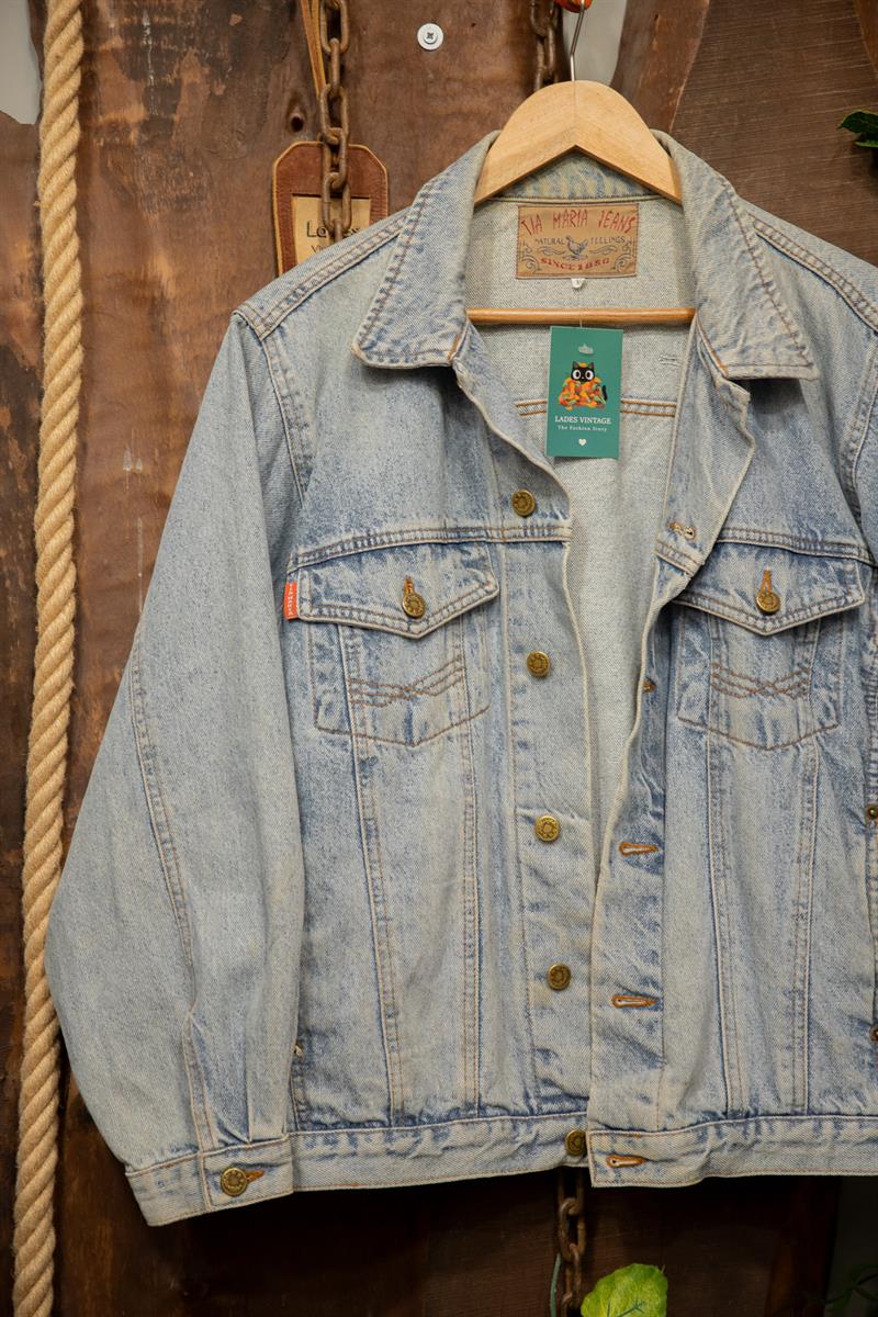 Oversize TiaMaria Wash Denim Ceket