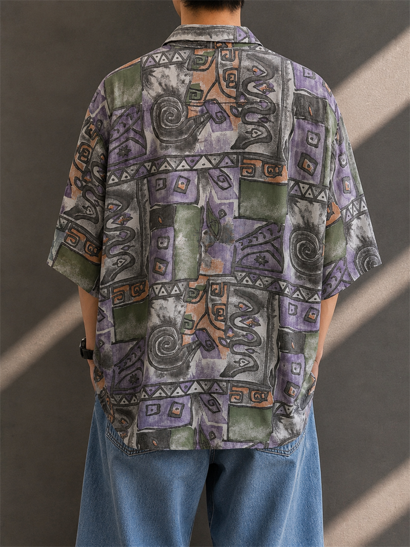 Oversize Viscose Gömlek