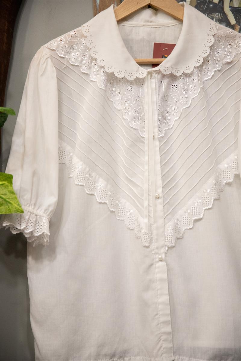 Paris Dantel Yaka Kadın Gömlek