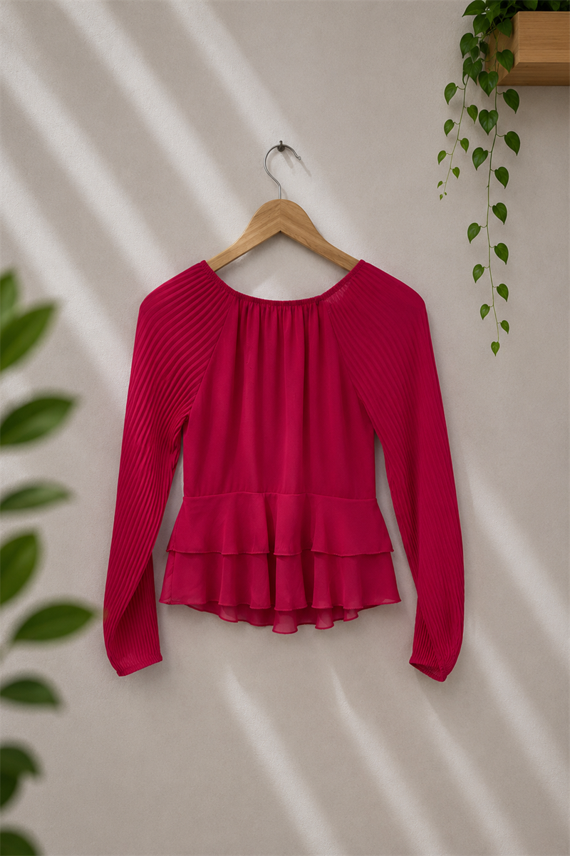 Peasant Pileli Blouse