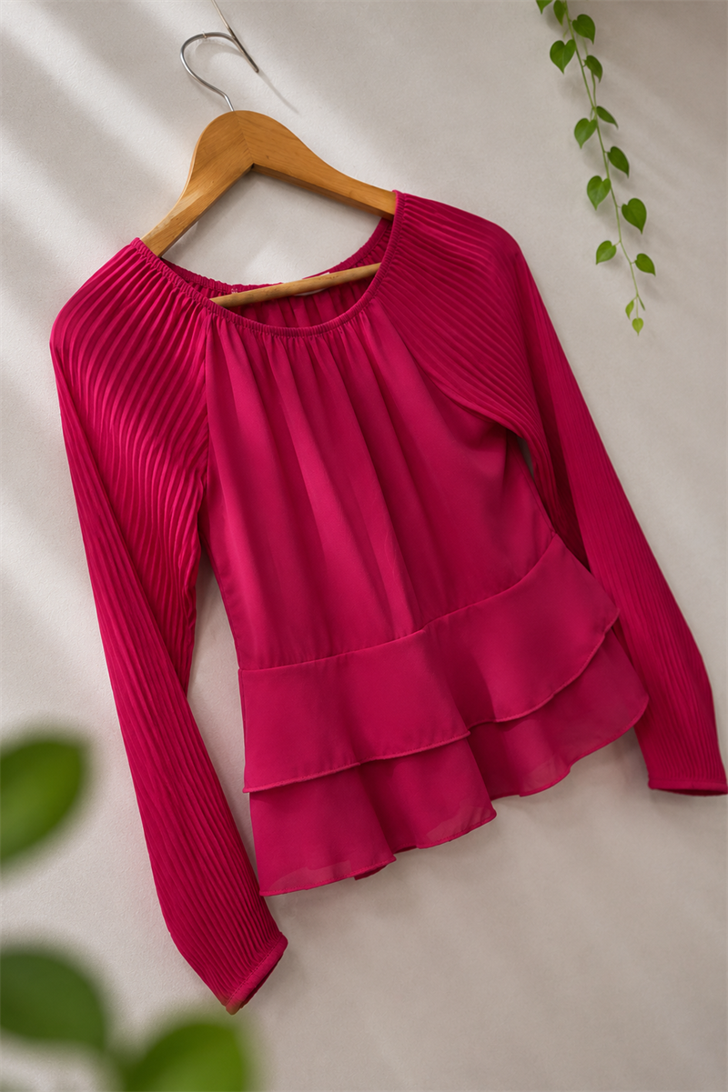 Peasant Pileli Blouse