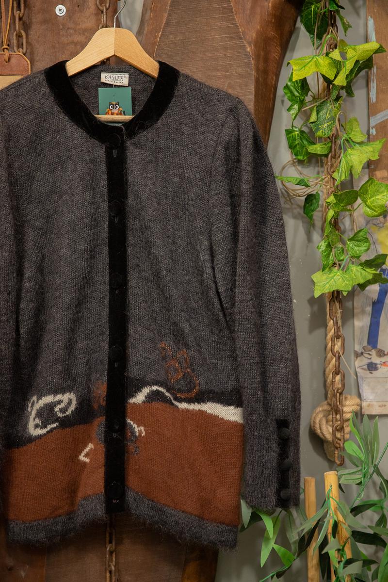 Puppy Nakış 90s Hırka