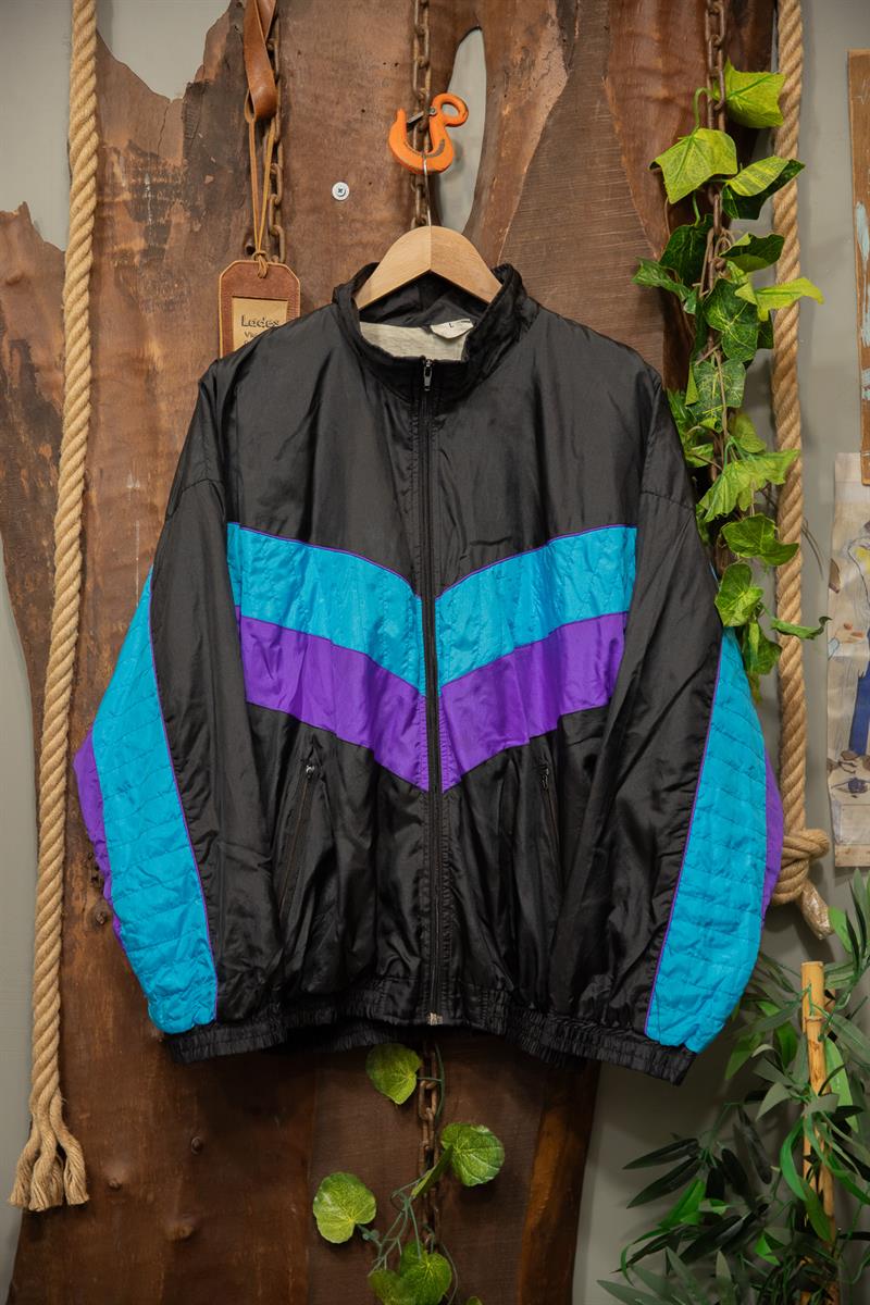 Purple 90s Festival Windy Spor Ceket