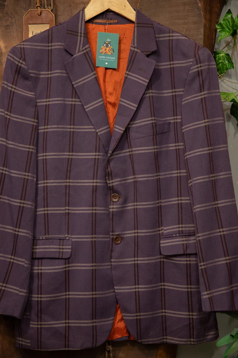 Purple Klasik Mor Blazer Ceket