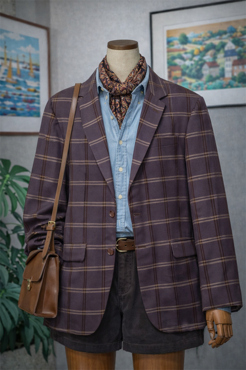 Purple Klasik Mor Blazer Ceket