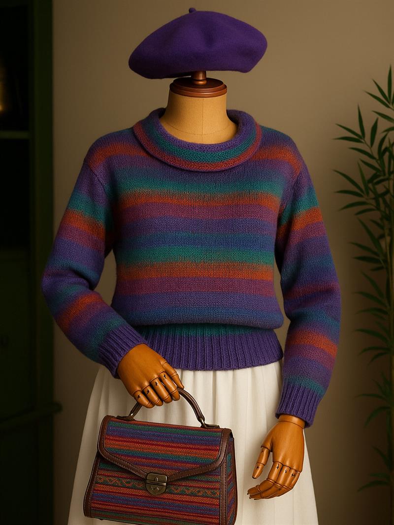 Rainbow Boho 90s Kazak