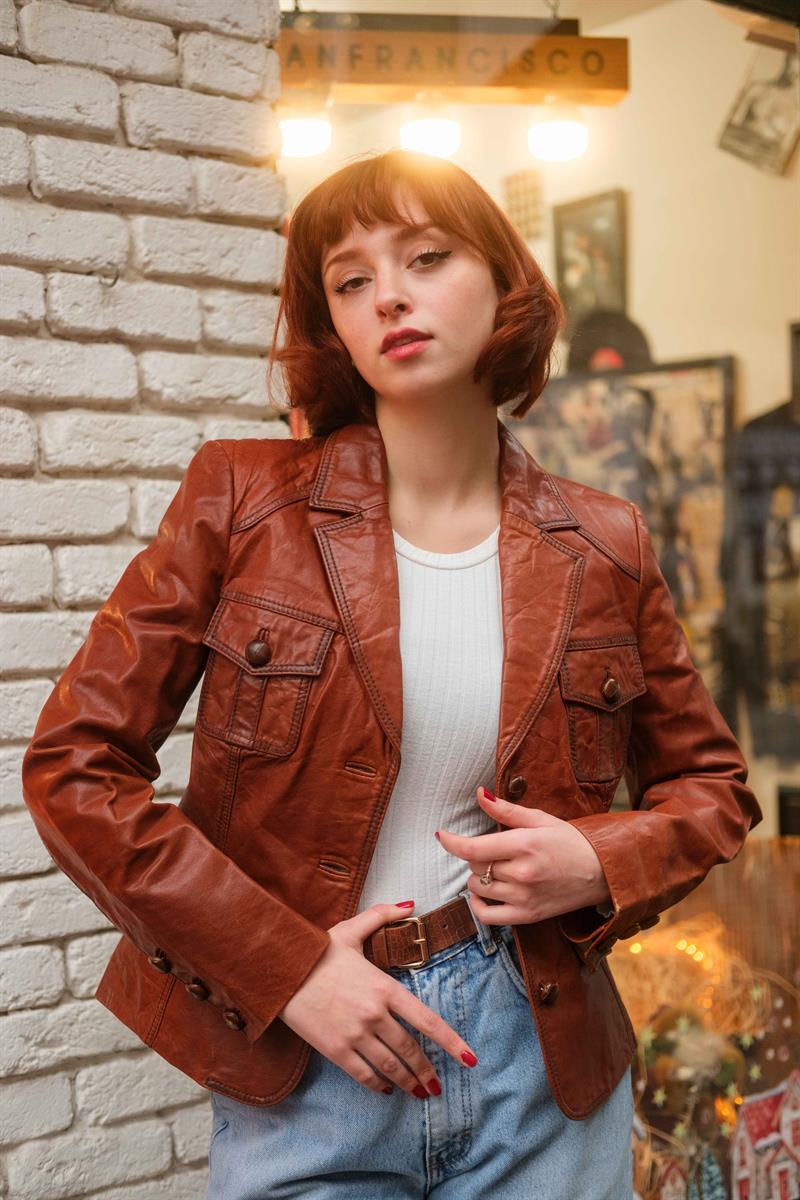 REDSKİNS KADIN KOLEKSİYON DERİ CEKET