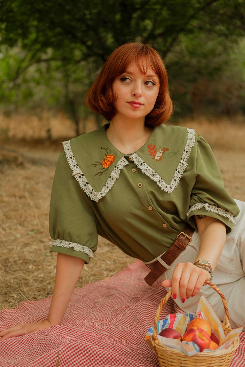 RETRO ALİCE KOLEKSİYON GÖMLEK