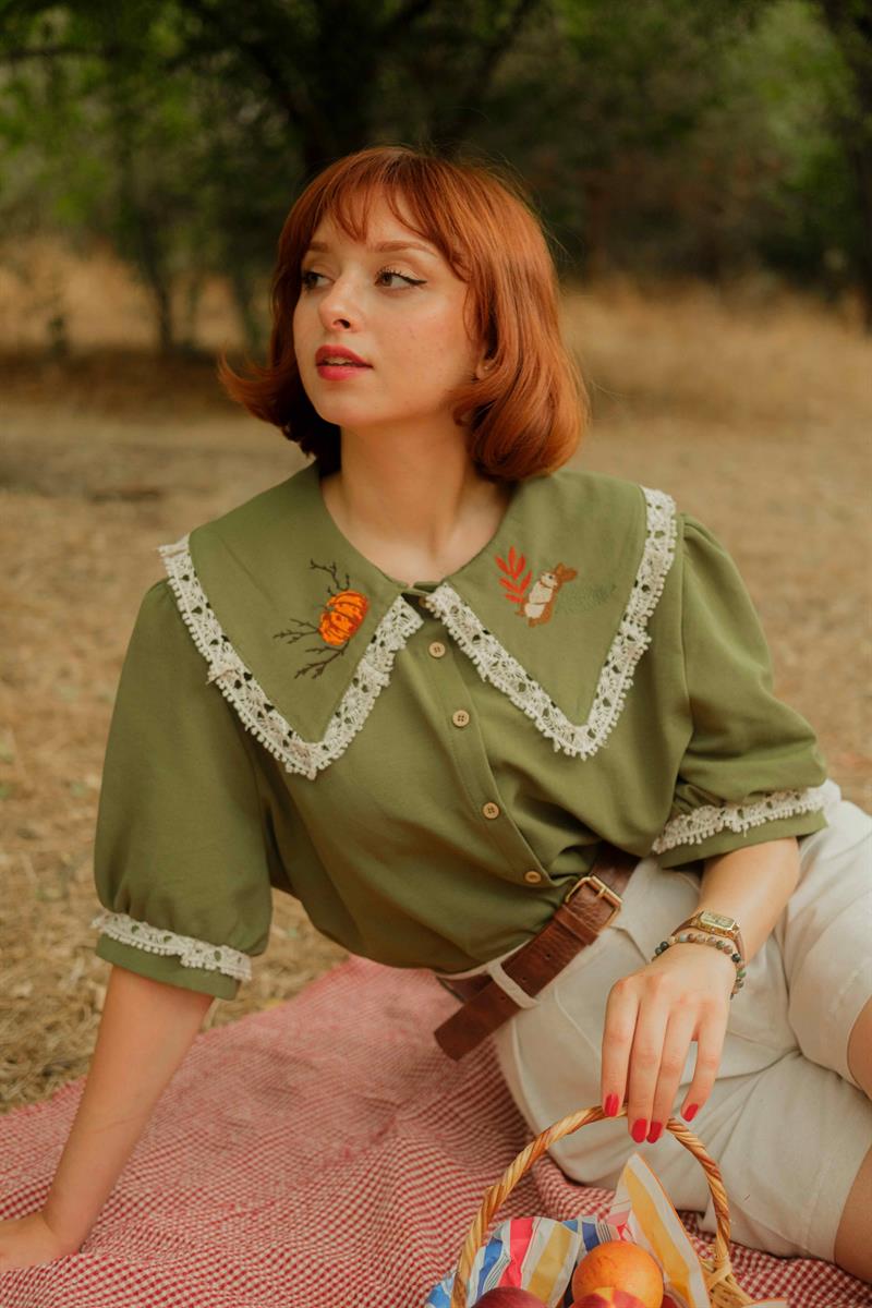 RETRO ALİCE KOLEKSİYON GÖMLEK