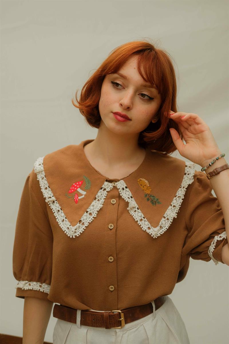 RETRO ALİCE ÖZEL KOLEKSİYON GÖMLEK