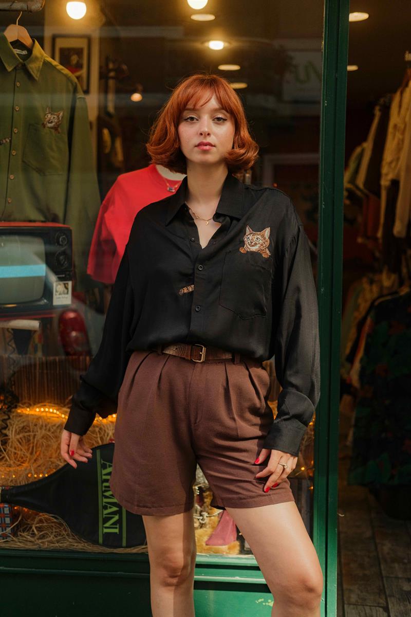 RETRO CATS KOLEKSİYON UNİSEX GÖMLEK