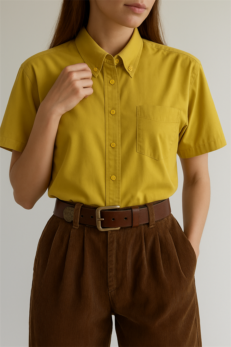 ROYAL 90s Yellow Gömlek