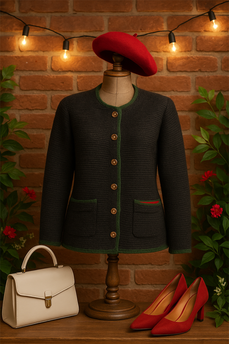 Rustic Grey Cardigan Ceket