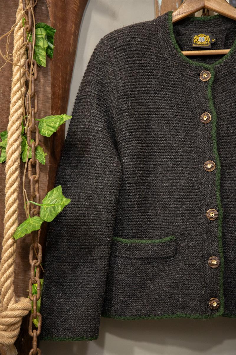 Rustic Grey Cardigan Ceket