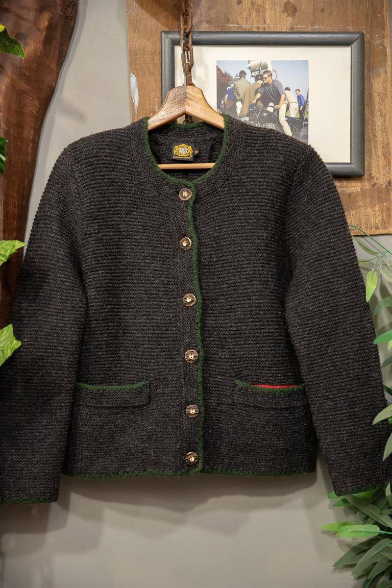 Rustic Grey Cardigan Ceket