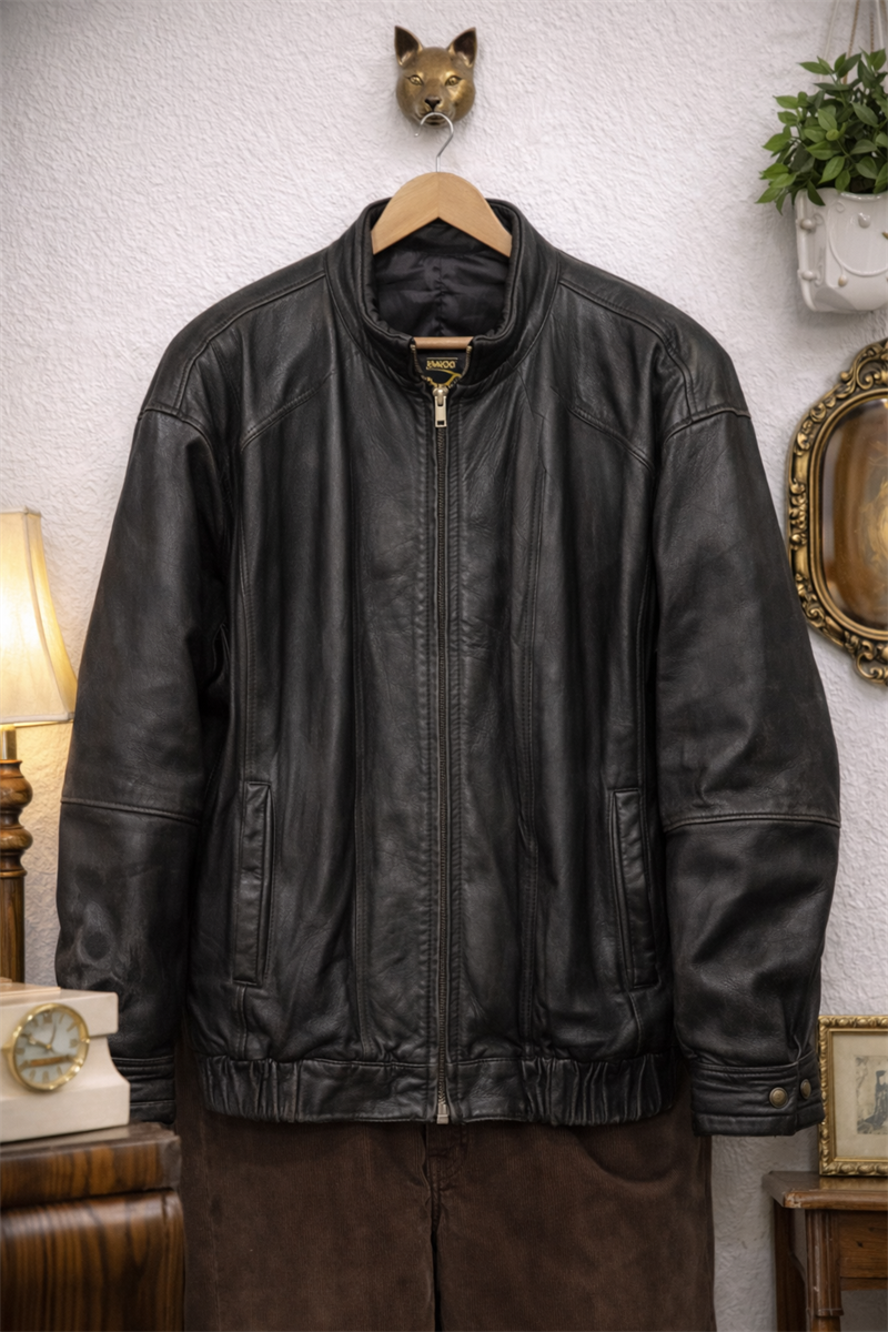 Spain Oversize Bomber Deri Ceket