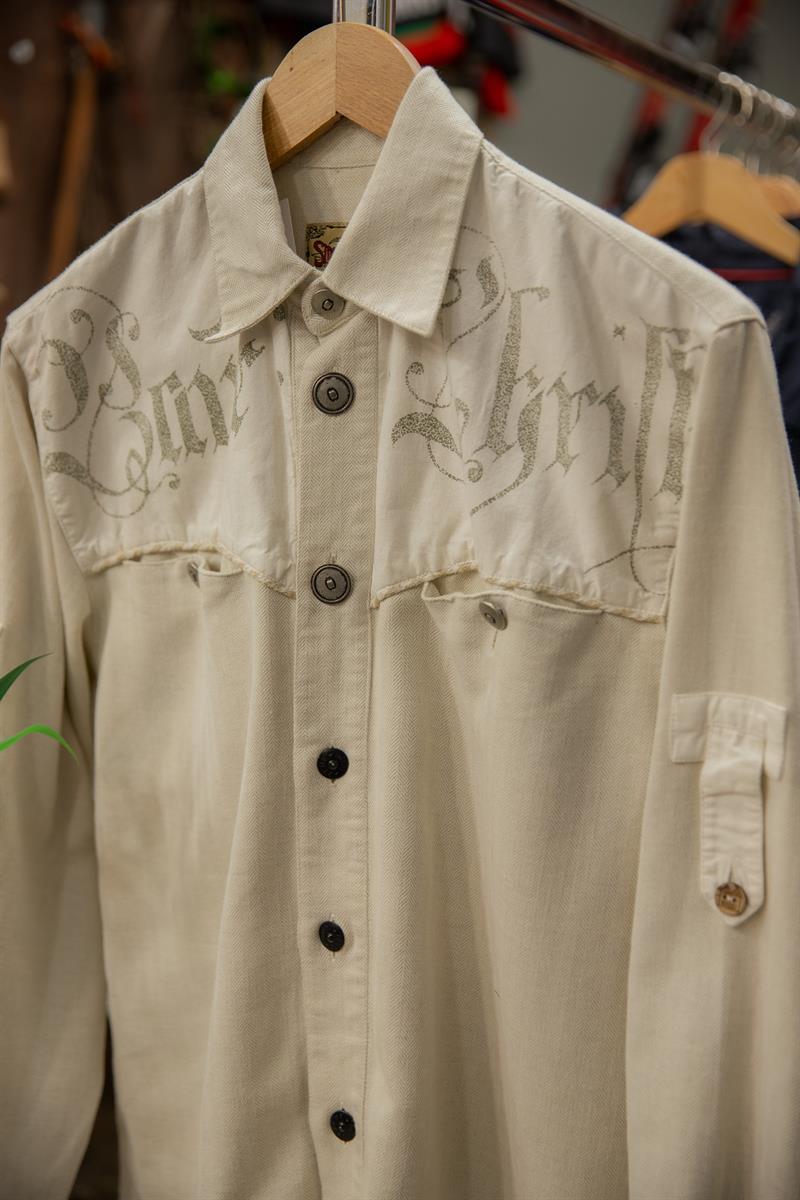 STDCKERPOINT Keten Kumaş Unisex Gömlek