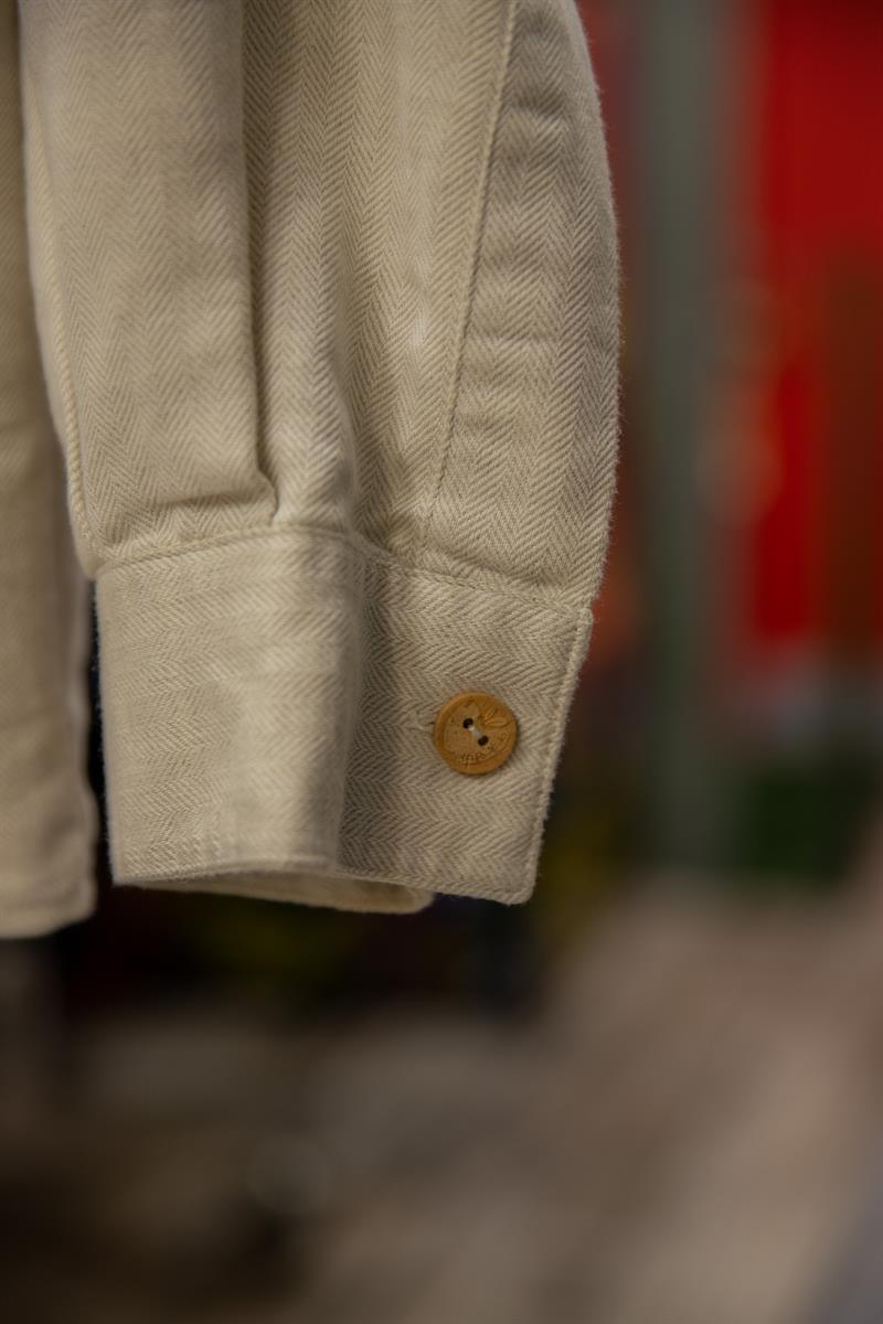 STDCKERPOINT Keten Kumaş Unisex Gömlek