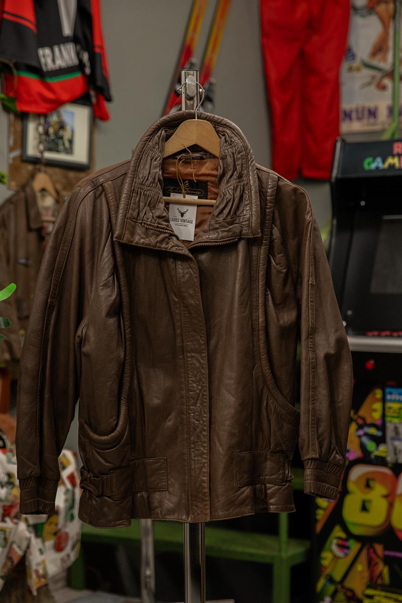 stlle ITALIANO Tasarım Unisex Deri Ceket