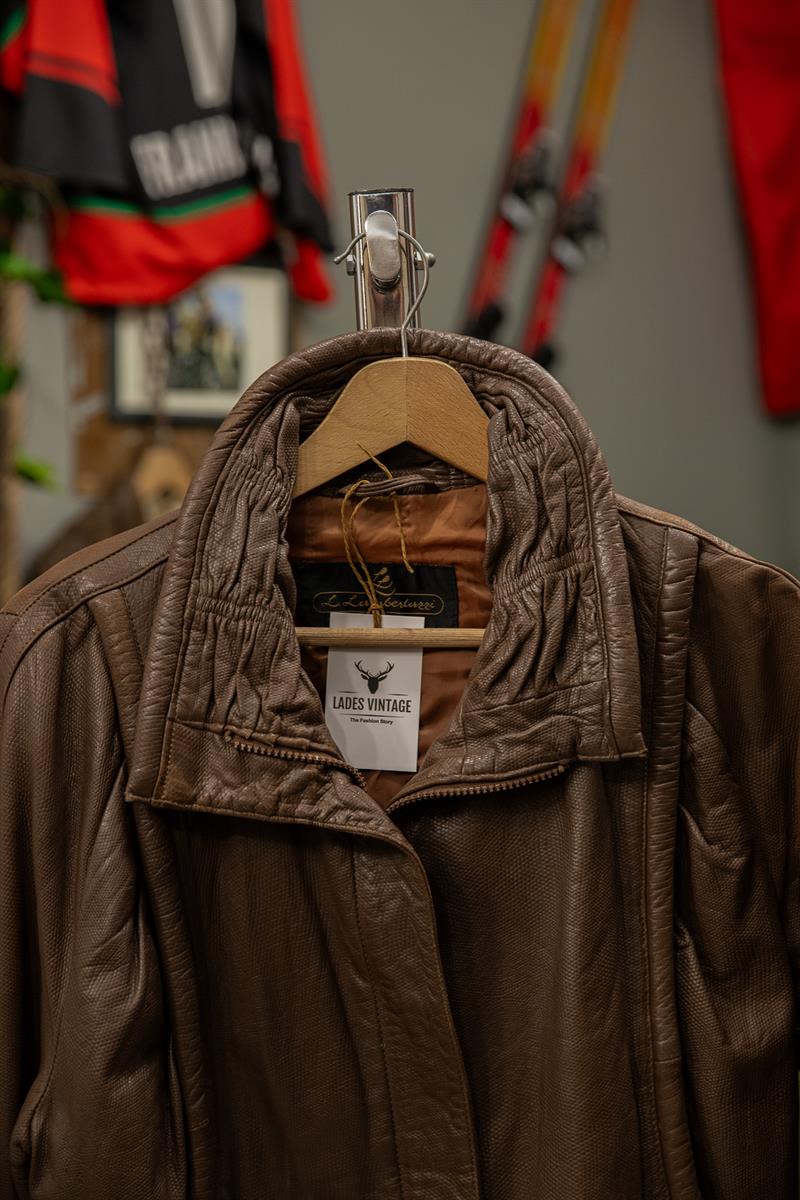 stlle ITALIANO Tasarım Unisex Deri Ceket