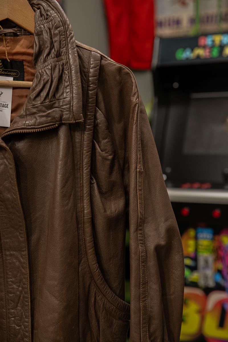 stlle ITALIANO Tasarım Unisex Deri Ceket