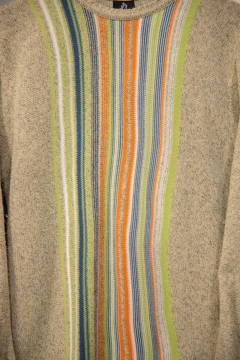 Stripe Knit Çizgi Kazak
